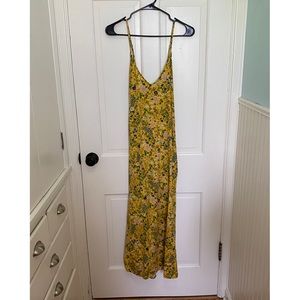 Old Navy Yellow Floral Maxi Dress | XL